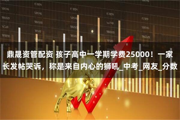 鼎晟资管配资 孩子高中一学期学费25000！一家长发帖哭诉，称是来自内心的狮吼_中考_网友_分数